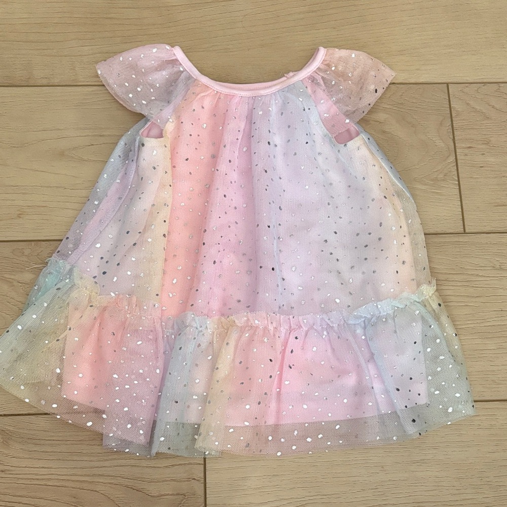 Pastel Rainbow Tulle Dress